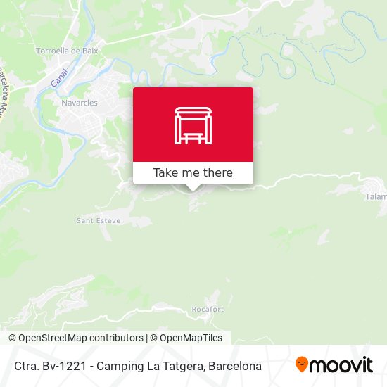Ctra. Bv-1221 - Camping La Tatgera map