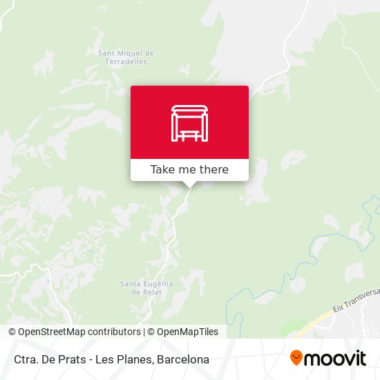 Ctra. De Prats - Les Planes map