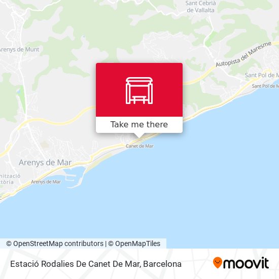 Estació Rodalies De Canet De Mar map
