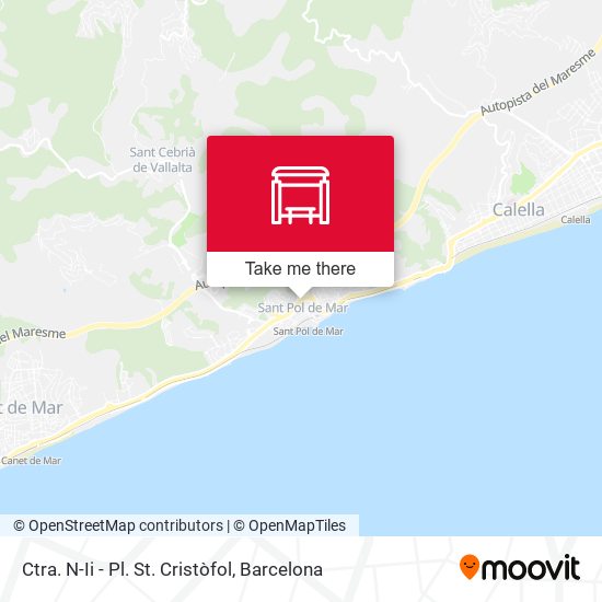 Ctra. N-Ii - Pl. St. Cristòfol map