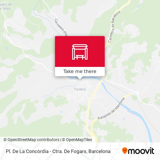 Pl. De La Concòrdia - Ctra. De Fogars map