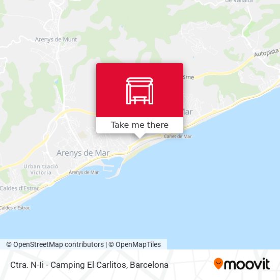 Ctra. N-Ii - Camping El Carlitos map