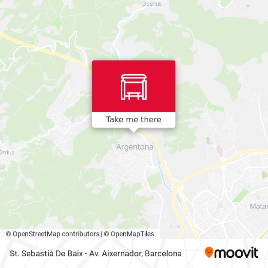 St. Sebastià De Baix - Av. Aixernador map
