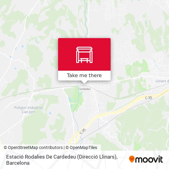 Estació Rodalies De Cardedeu (Direcció Llinars) map