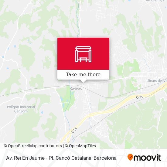 Av. Rei En Jaume - Pl. Cancó Catalana map
