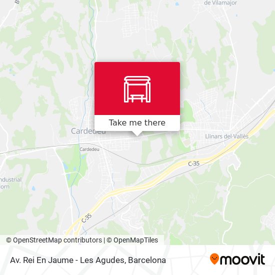 Av. Rei En Jaume - Les Agudes map