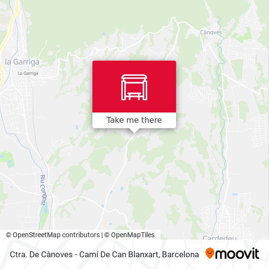Ctra. De Cànoves - Camí De Can Blanxart map