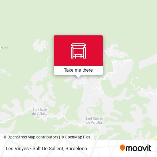 Les Vinyes - Salt De Sallent map