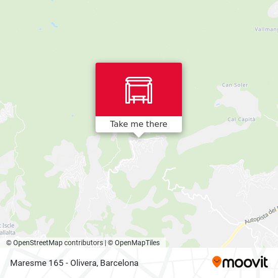 Maresme 165 - Olivera map