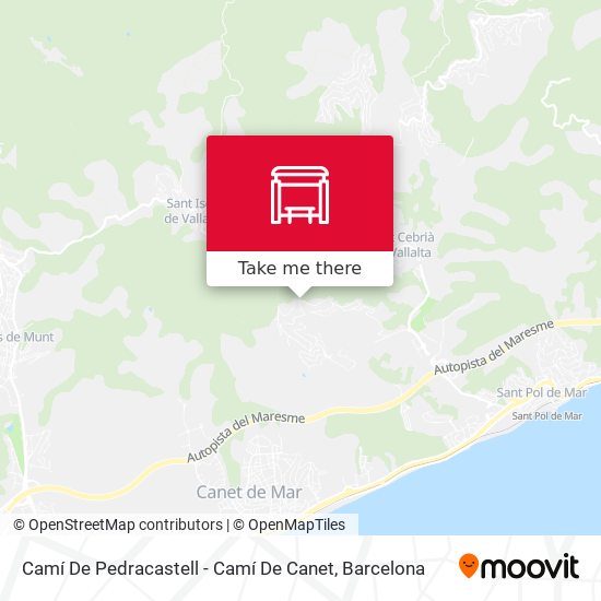 Camí De Pedracastell - Camí De Canet map