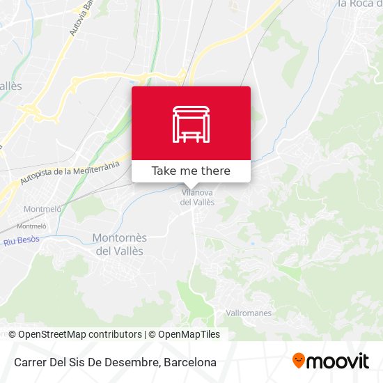 Carrer Del Sis De Desembre map