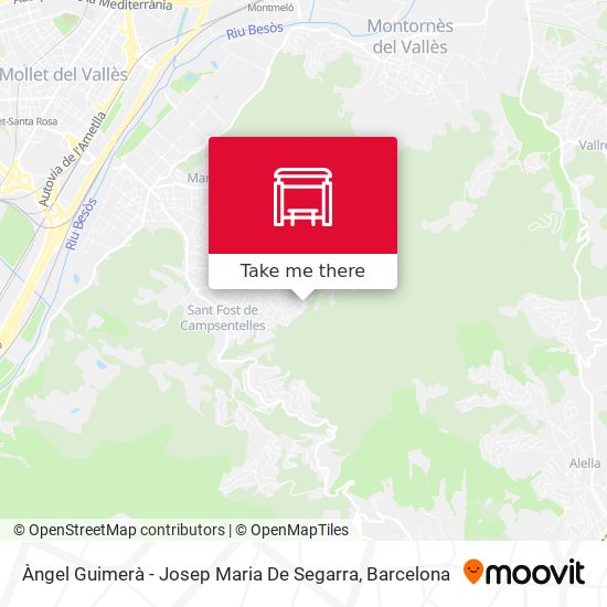 Àngel Guimerà - Josep Maria De Segarra map