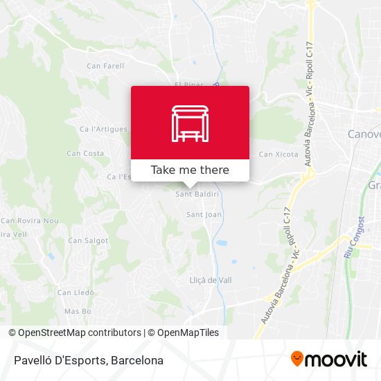 Pavelló D'Esports map