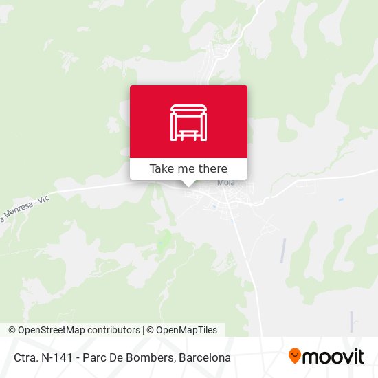 Ctra. N-141 - Parc De Bombers map