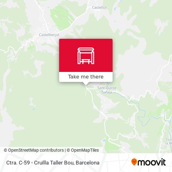 Ctra. C-59 - Cruïlla Taller Bou map
