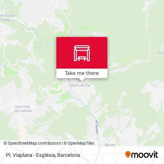 Pl. Viaplana - Església map