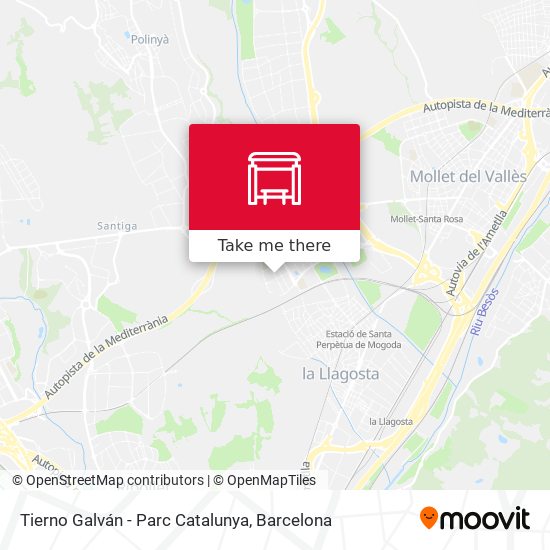 Tierno Galván - Parc Catalunya map