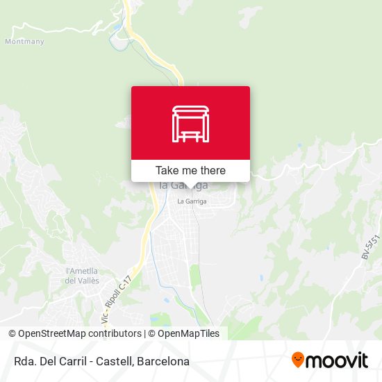 Rda. Del Carril - Castell map