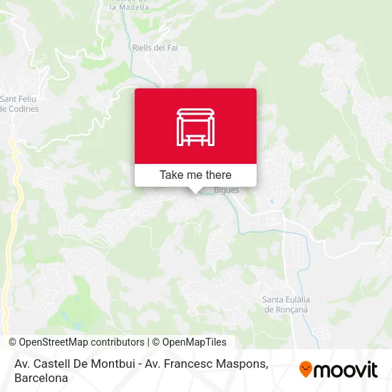 Av. Castell De Montbui - Av. Francesc Maspons map