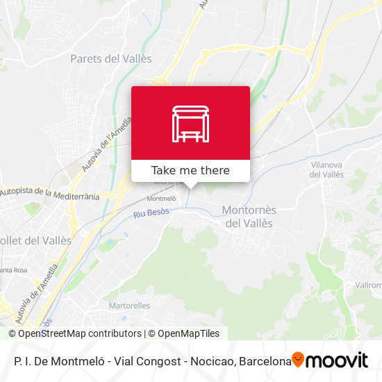 P. I. De Montmeló - Vial Congost - Nocicao map