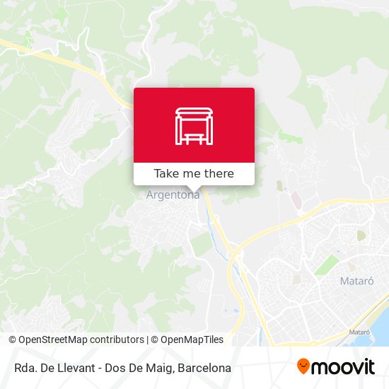 Rda. De Llevant - Dos De Maig map