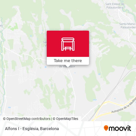 Alfons I - Església map