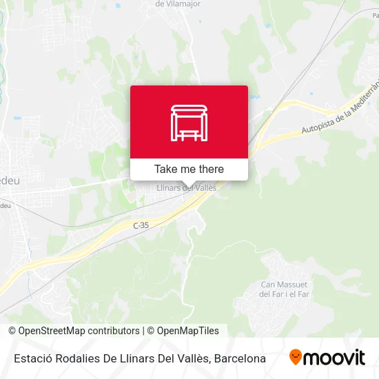 Estació Rodalies De Llinars Del Vallès map