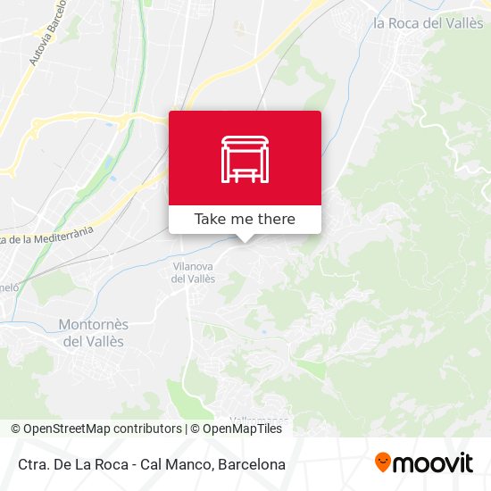 Ctra. De La Roca - Cal Manco map