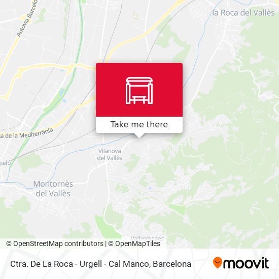 Ctra. De La Roca - Urgell - Cal Manco map
