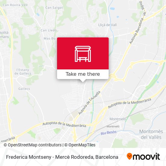 Frederica Montseny - Mercè Rodoreda map