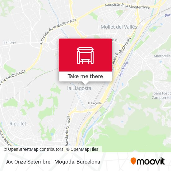 Av. Onze Setembre - Mogoda map
