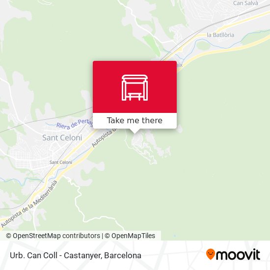 Urb. Can Coll - Castanyer map