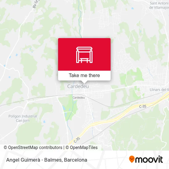 Angel Guimerà - Balmes map