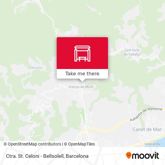 Ctra. St. Celoni - Bellsolell map