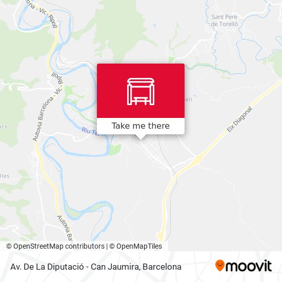Av. De La Diputació - Can Jaumira map