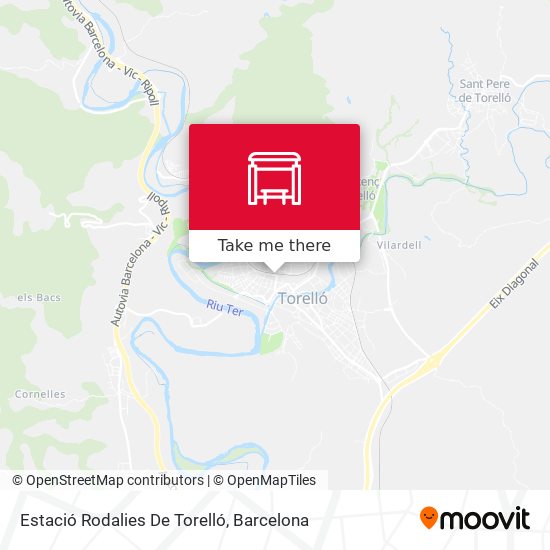 mapa Estació Rodalies De Torelló