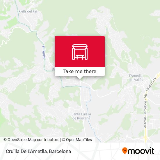 Cruïlla De L'Ametlla map
