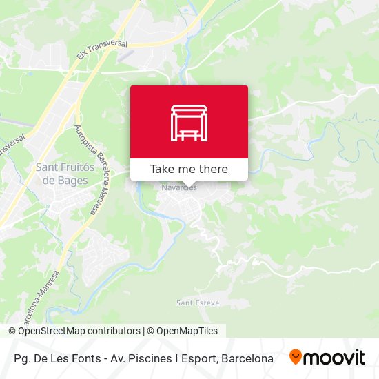 Pg. De Les Fonts - Av. Piscines I Esport map