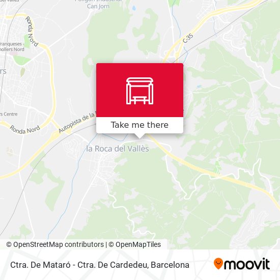 Ctra. De Mataró - Ctra. De Cardedeu map
