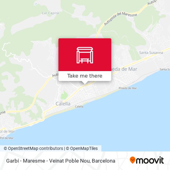 Garbí - Maresme - Veïnat Poble Nou map