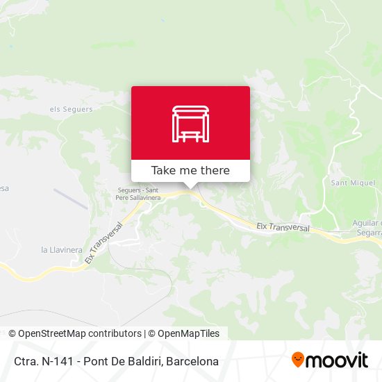 Ctra. N-141 - Pont De Baldiri map