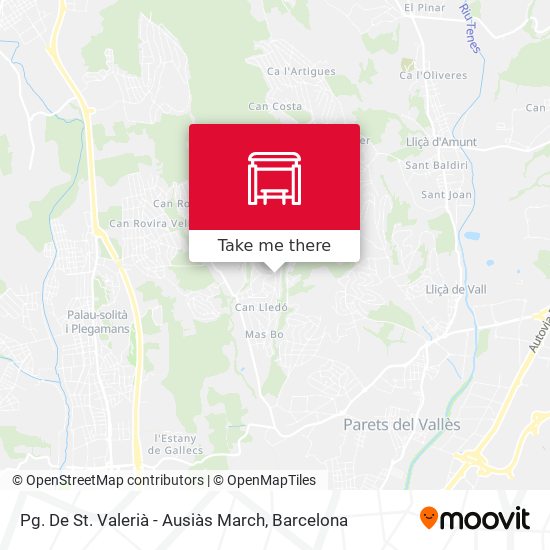 Pg. De St. Valerià - Ausiàs March map