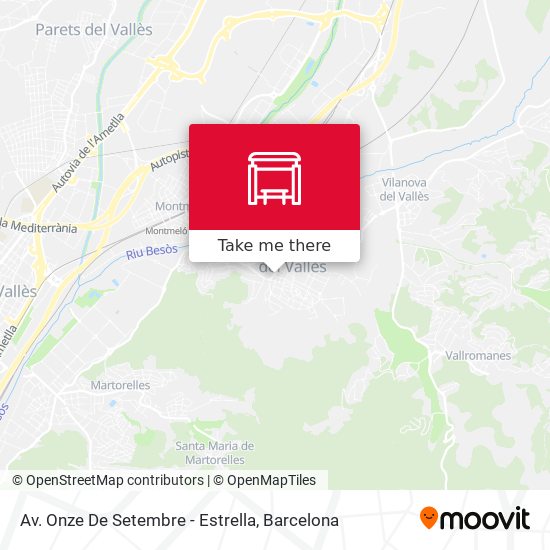 Av. Onze De Setembre - Estrella map
