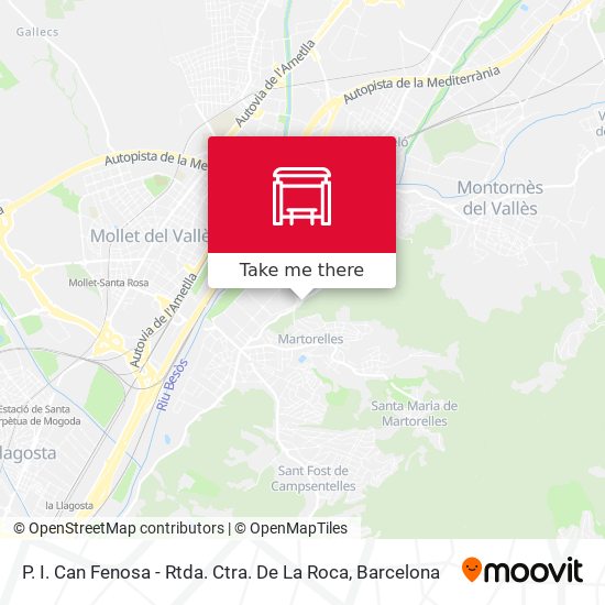 P. I. Can Fenosa - Rtda. Ctra. De La Roca map