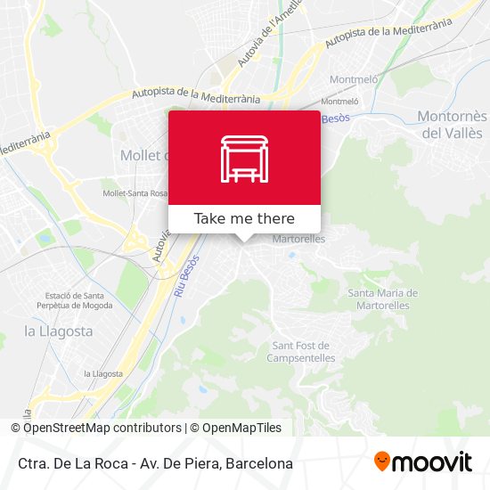 Ctra. De La Roca - Av. De Piera map