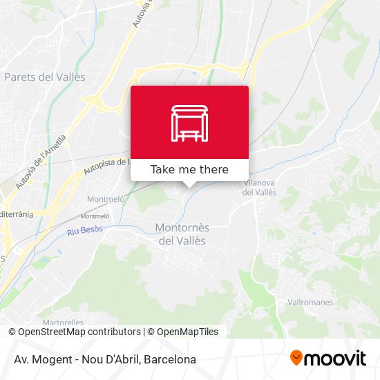 Av. Mogent - Nou D'Abril map
