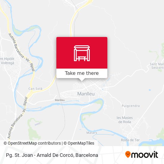 Pg. St. Joan - Arnald De Corcó map