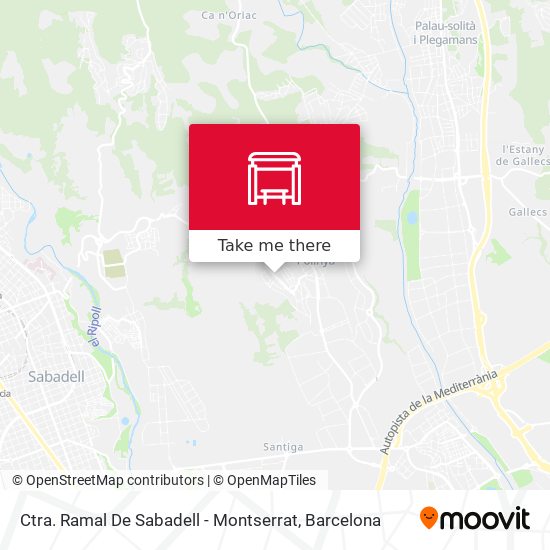 Ctra. Ramal De Sabadell - Montserrat map