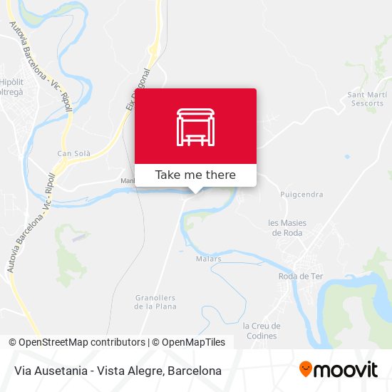 Via Ausetania - Vista Alegre map