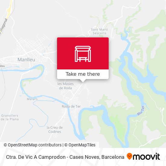 Ctra. De Vic A Camprodon - Cases Noves map